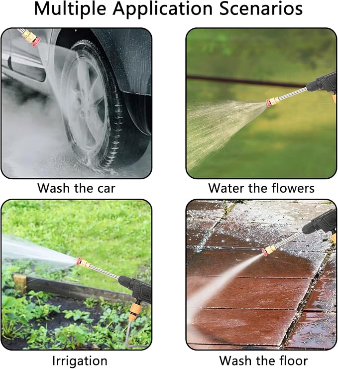 [??Last Day!! Buy 1 Get 1 Free??] Cordless Portable High Pressure Spray Water Gun