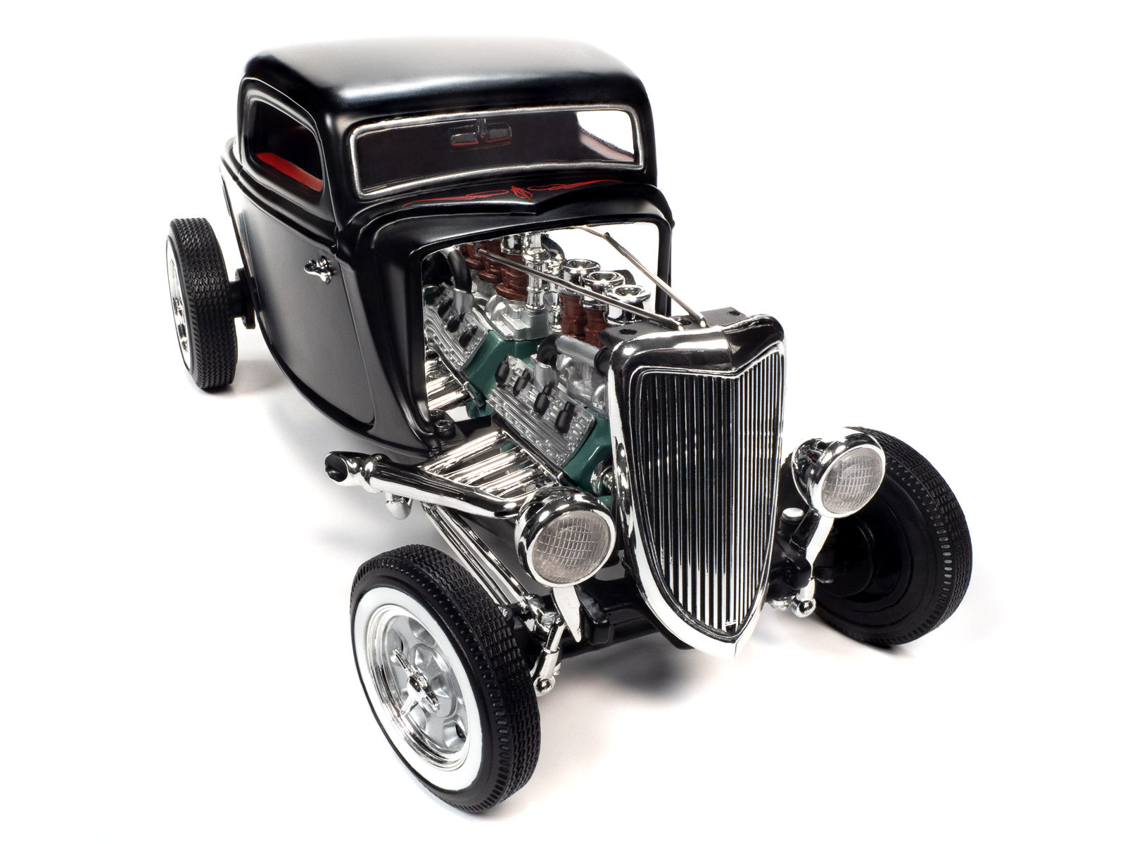 1934 3 Window Coupe High Boy Hot Rod 1:18 Scale
