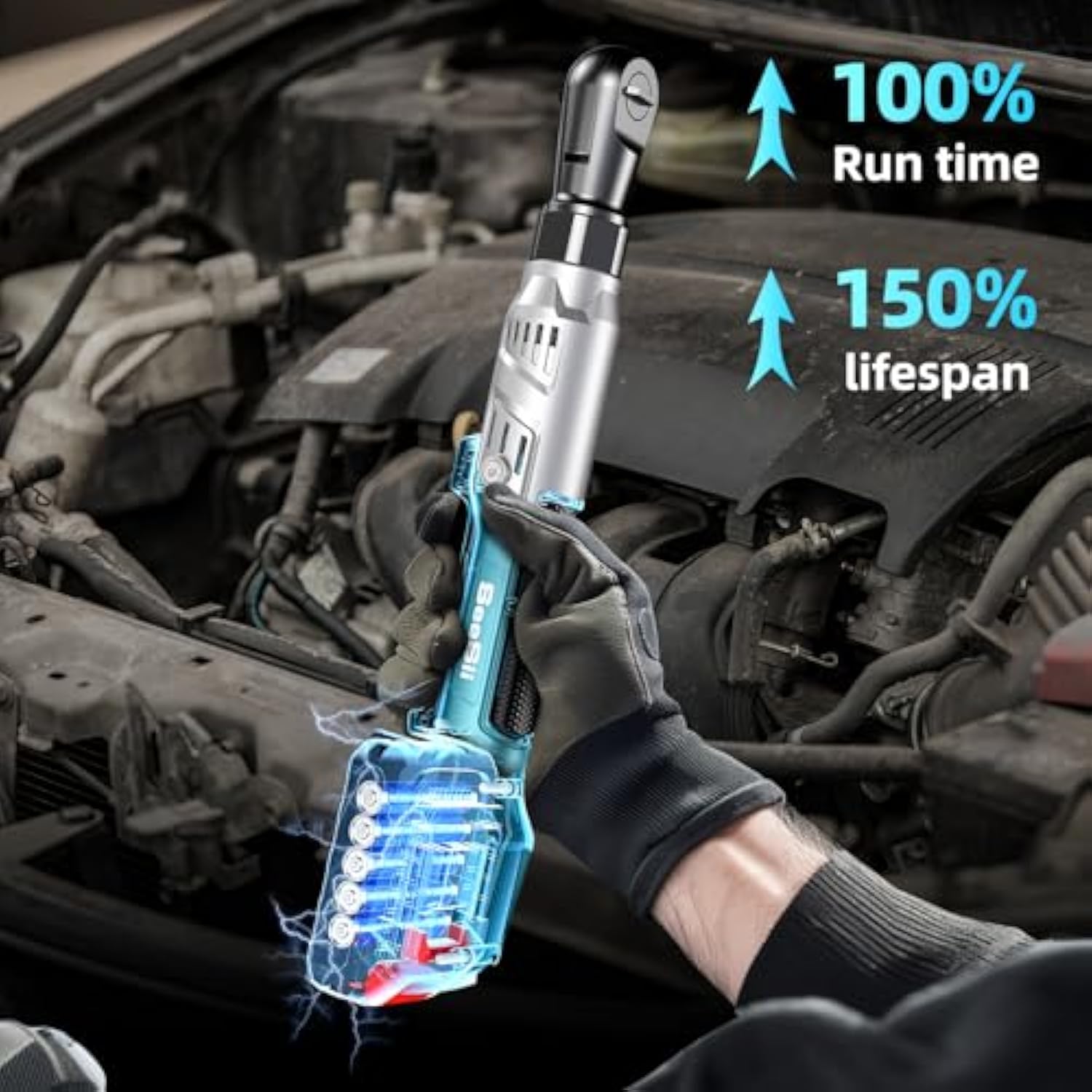 ??3/8-inch Cordless Ratchet?????????global shipping
