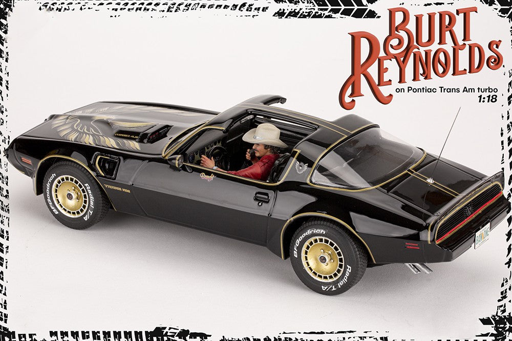 Burt Reynolds on Pontiac Firebird Trans Am 1980 - FREE SHIPPING