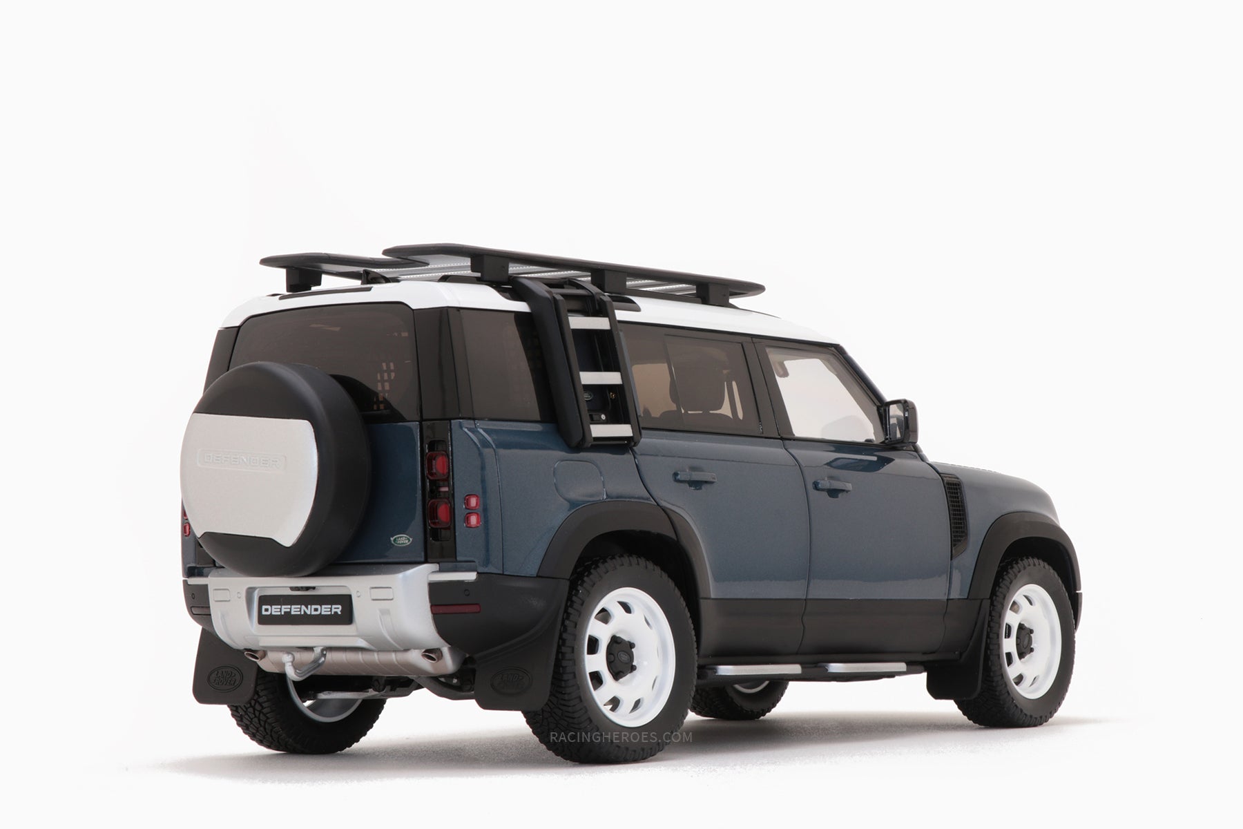 Land Rover Defender 110 2020 Tasman Blue 1:18 by Almost Real