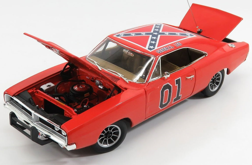 Cooter��s Garage 1969 Dodge Charger with General Lee 1/18 Scale