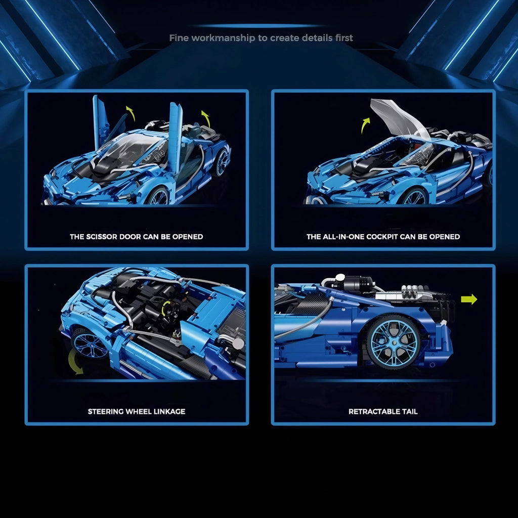 JET EDITION BUGATTI CHIRON | 3686PCS