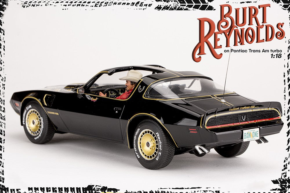 Burt Reynolds on Pontiac Firebird Trans Am 1980 - FREE SHIPPING
