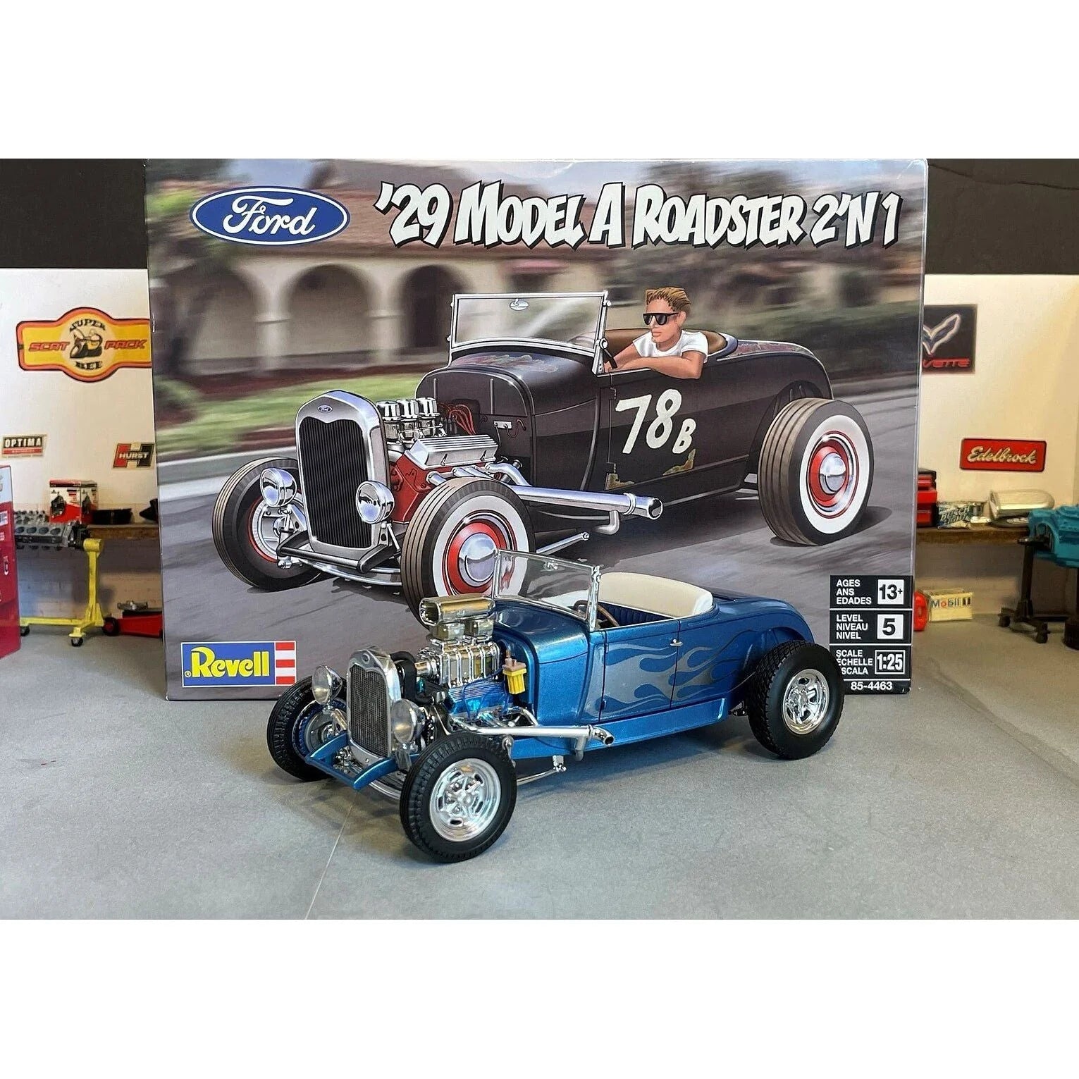 Revell 1929 Model A Roadster 2'N1 Scale 1/25 model kit