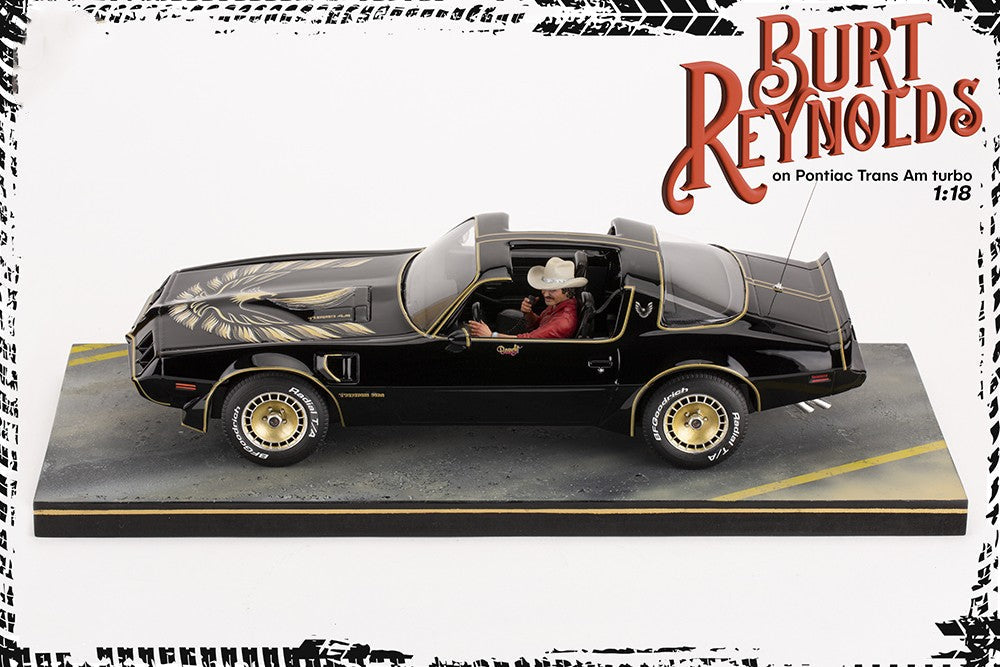 Burt Reynolds on Pontiac Firebird Trans Am 1980 - FREE SHIPPING